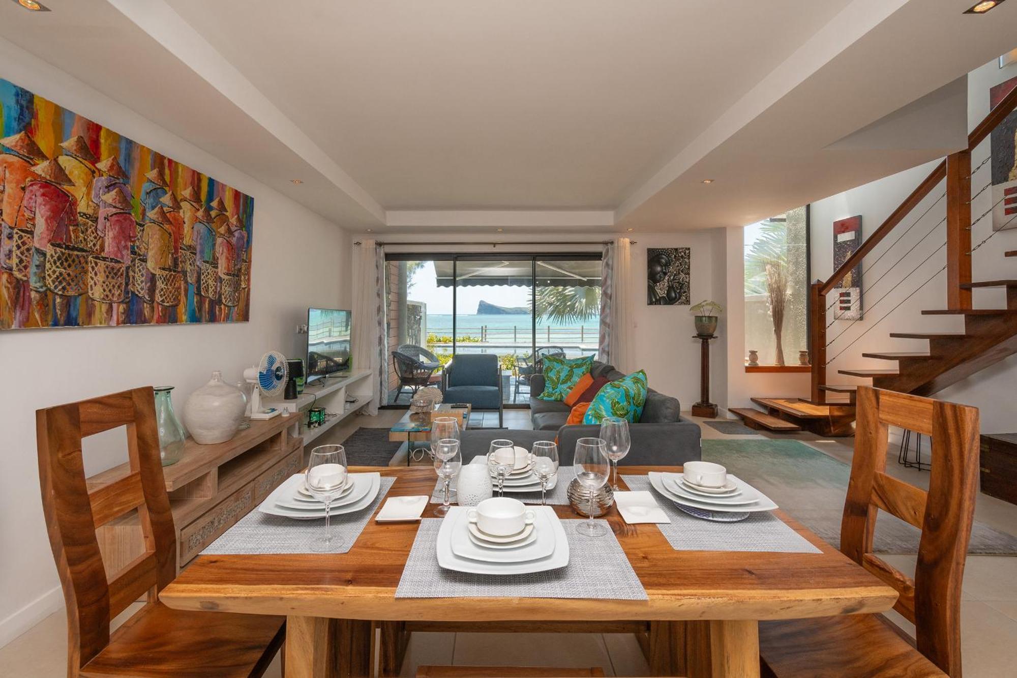 Luxury Beachfront Duplex, Coin De Mire View / 3Bed Кап Малёрё Экстерьер фото